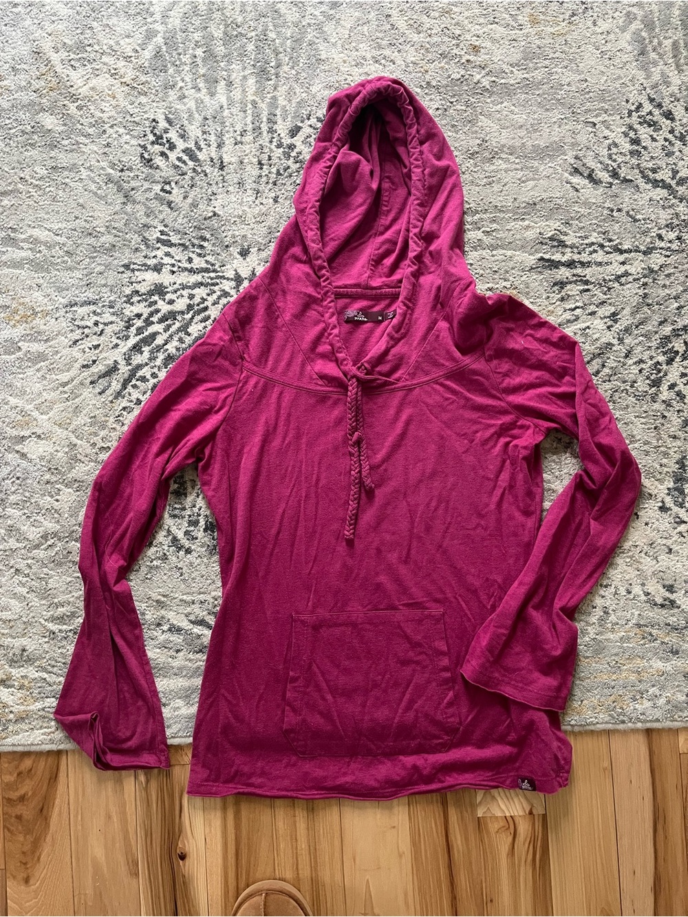 Prana Women's Hooded Pullover - Fuchsia